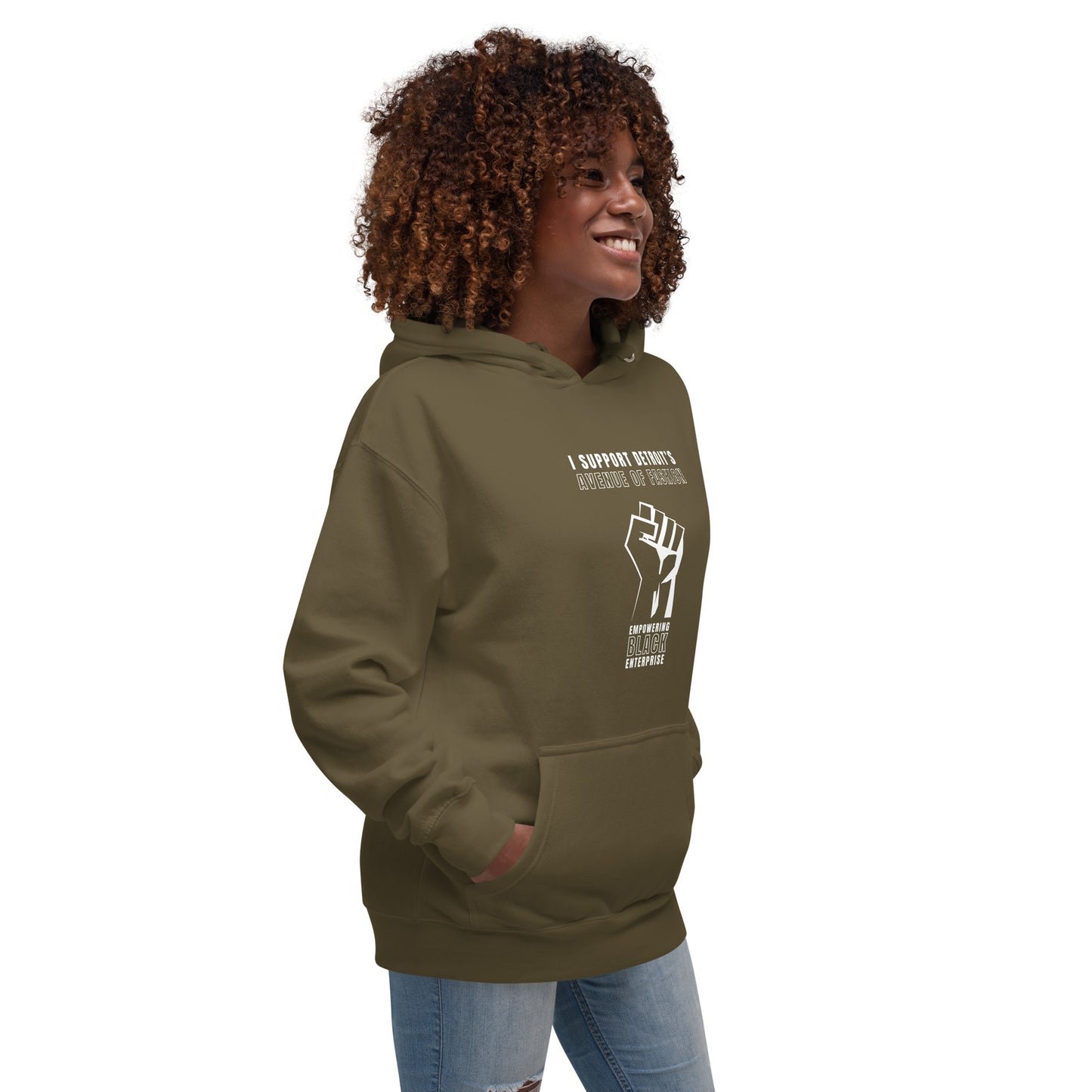 "I Support Detroit's Avenue of Fashion" Unisex Hoodie
