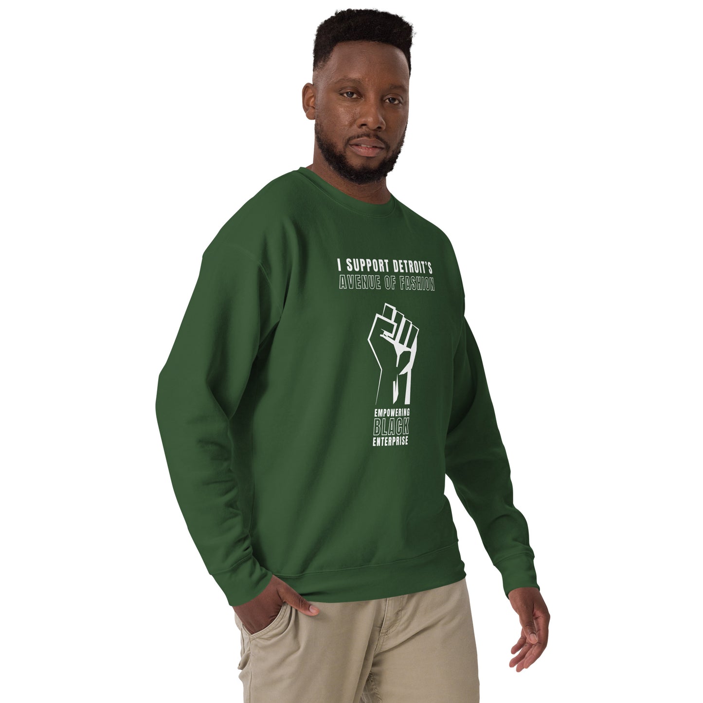 "I Support Detroit's Avenue of Fashion" Unisex Sweatshirt